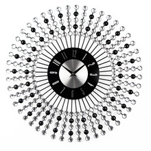 Home Decoration Crystal Wall Clock Living Room Creative Wall Clock